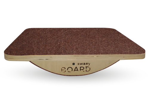 Деревянная балансировочная доска по Бильгоу без разметки SwaeyBoard коричневая до 150 кг фото 1