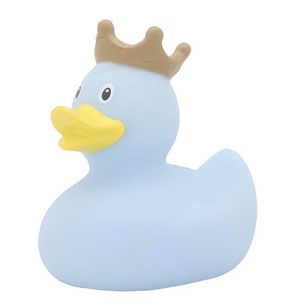 Стильна тематична гумова качечка FunnyDucks "Блакитна в короні" L1927 фото 6