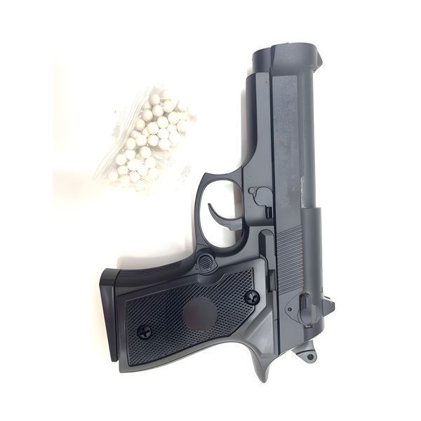 Игрушечный металлический пистолет CYMA (Walther PPK) на пластиковых пульках 6мм ZM02 фото 3