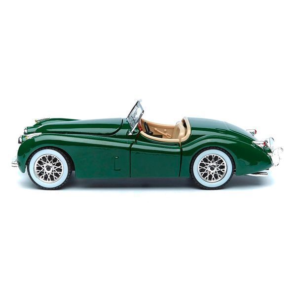 Колекційна модель автомобіля Bburago Jaguar XK 120 (1951), масштаб 1:24, темно-зелений 18-22018 фото 2