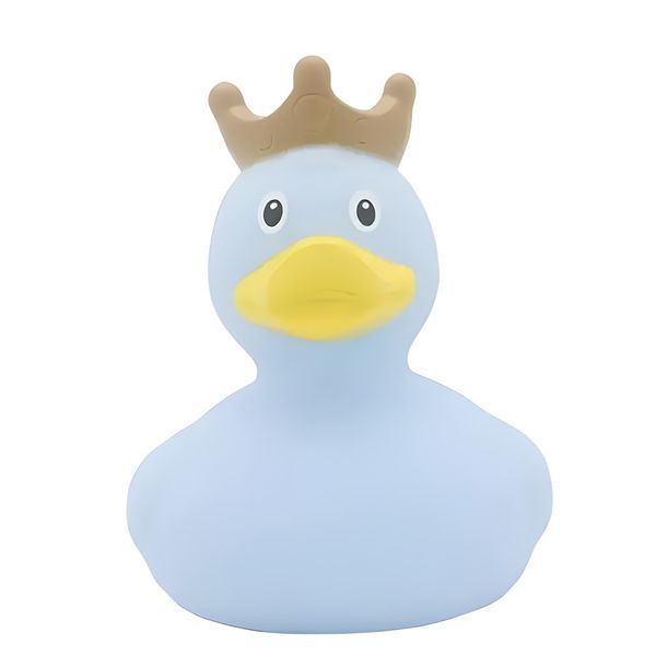 Стильна тематична гумова качечка FunnyDucks "Блакитна в короні" L1927 фото 5