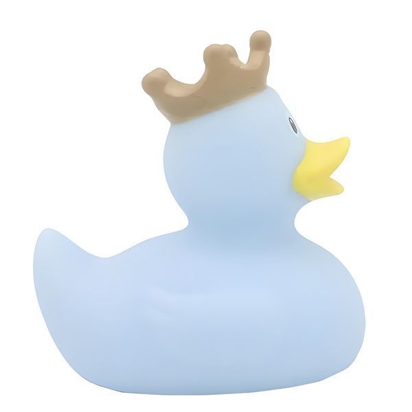 Стильна тематична гумова качечка FunnyDucks "Блакитна в короні" L1927 фото 2