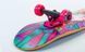 Скейтборд для підлітків Fish Skateboard Girl для перших трюків 79&times;20 см канадський клен ABEC-9 до 90 кг фото 4