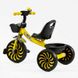 Дитячий триколісний велосипед Best Trike сталева рама EVA колеса 10" та 8" жовтий SL-12754 фото 3