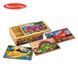 Деревянный пазл 4 в 1 Melissa&Doug "Динозавры" 12х4 элементов 15х20 см MD3791 фото 5