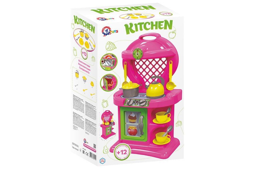 Дитяча кухня ТехноК Моя перша Дитяча кухня №10 рожева 2155 фото 4