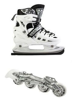 Розсувні ролики - ковзани 34-37 Scale Sports White (2в1) фото 1
