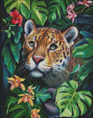 Алмазна мозаїка Ідейка "У джунглях" 40х50см AMO7303 фото 1