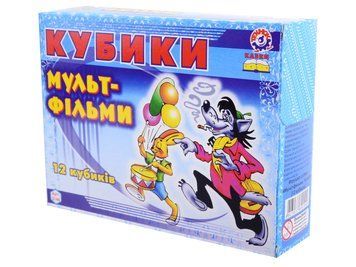Развивающие кубики пластмассовые ТехноК Мультфильмы 0144 фото 1