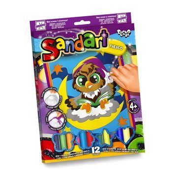 Дитяча картина з кольорового піску Danko Toys Sandart Совушка SA-02-06 фото 1
