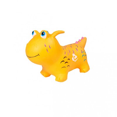 Гумовий стрибун "Динозавр" С 44710 Жовтий фото 1