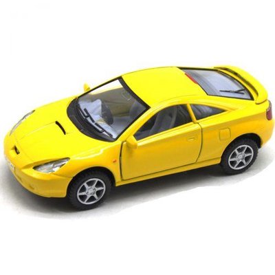 Машинка Kinsmart Toyota Celica желтая KT5038W фото 1
