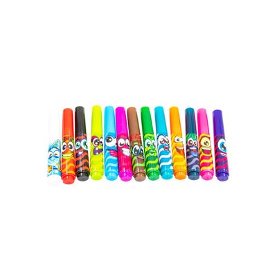 Набір ароматних маркерів для малювання Scentos, що змінюють колір - Кольорова магія (12+1 кольорів) фото 1
