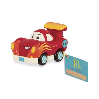 Іграшкова гоночна машинка Battat серії Кумедний автопарк 8 см червона BX1496Z фото 1