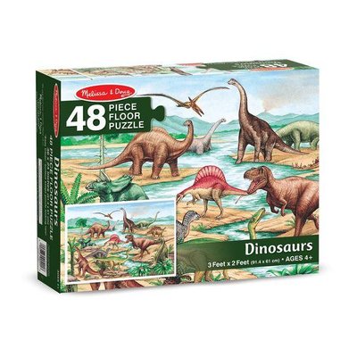 Мега - пазл гигант Melissa&Doug "Динозавры" 48 элементов 90 х 60 см MD10421 фото 1
