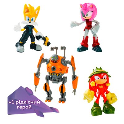 Набір ігрових фігурок Sonic Prime Пригоди Тейлза 5 фігурок 6.5 см фото 1