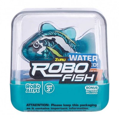 Інтерактивна іграшка для ванни ROBO ALIVE - Роборибка (блакитна) фото 1