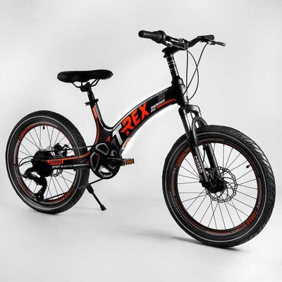 Велосипед підлітковий двоколісний 20" CORSO T-REX чорно-оранжевий 70432 фото 1