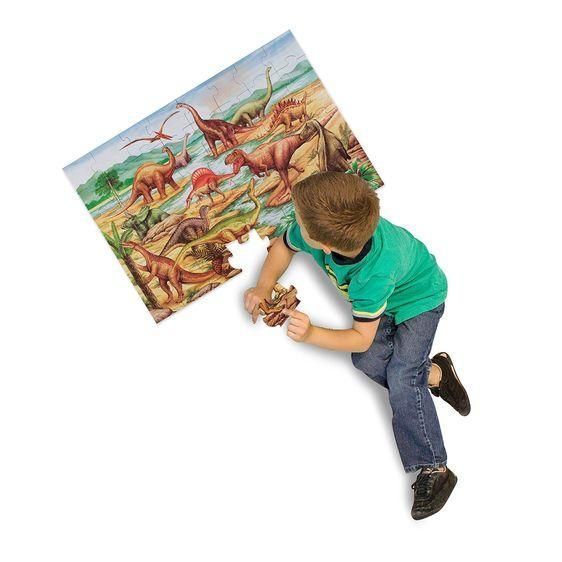 Мега - пазл гигант Melissa&Doug "Динозавры" 48 элементов 90 х 60 см MD10421 фото 4