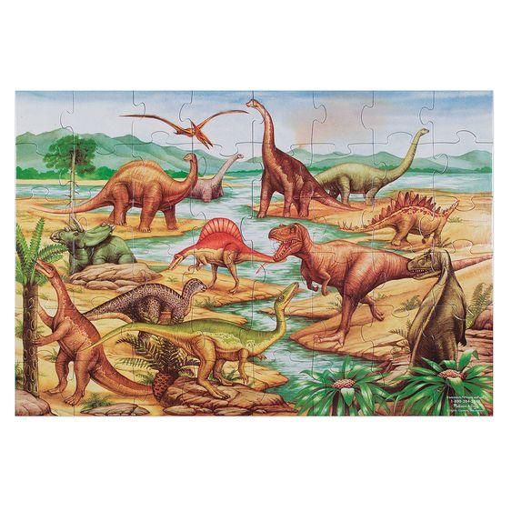 Мега - пазл гігант Melissa&Doug "Динозаври" 48 елементів 90 х 60 см MD10421 фото 2