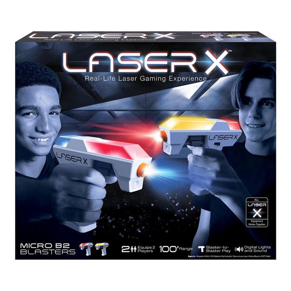 Ігровий набір для лазерних боїв з бластерами на 2 гравці LASER X Micro фото 5