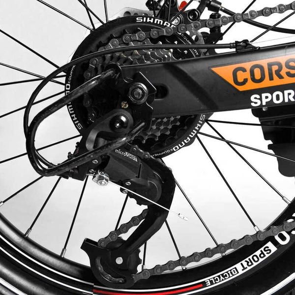 Велосипед підлітковий двоколісний 20" CORSO T-REX чорно-оранжевий 70432 фото 4