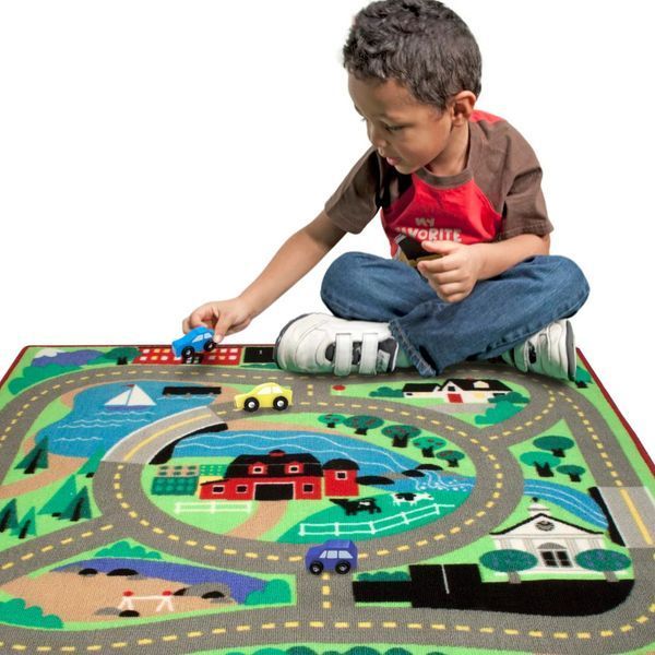 Дитячий ігровий килимок з дорогами та машинками Melissa&Doug Міська дорога 100&times;91 см, від 3 років MD19400 фото 6
