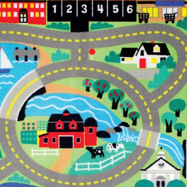 Дитячий ігровий килимок з дорогами та машинками Melissa&Doug Міська дорога 100&times;91 см, від 3 років MD19400 фото 5