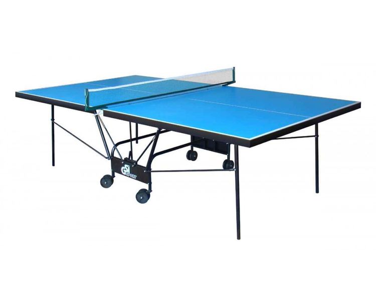 Теннисный стол всепогодный Compact Outdoor Alu Line Gt-4 с аксессуарами 274х152 см алюминиевый синий фото 1