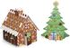 Аплікація з блискучими наліпками "Glitter Art Різдвяна ялинка та пряниковий будиночок" Melissa & Doug MD8404 фото 2