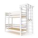 Двоярусне дерев'яне спортивне ліжко для підлітка Sportbaby 190х80 см біле babyson 10 фото 2