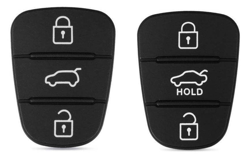 Резиновые кнопки-накладки на ключ KIA Soul (КИА Соул) симметрия HOLD фото 6