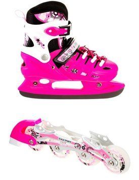 Розсувні ролики - ковзани 34-37 Scale Sports Pink (2в1) фото 1