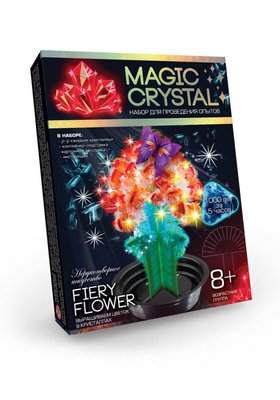 Дитячий набір для проведення дослідів Danko Toys MAGIC CRYSTAL Вогненна квітка (рус) OMC-01-08 фото 1