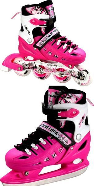 Розсувні ролики - ковзани 34-37 Scale Sports Pink (2в1) фото 2