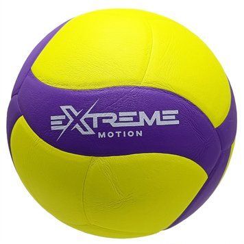 Волейбольний м'яч №5 Extreme Motion PU діаметр 21 см фіолетовий фото 1