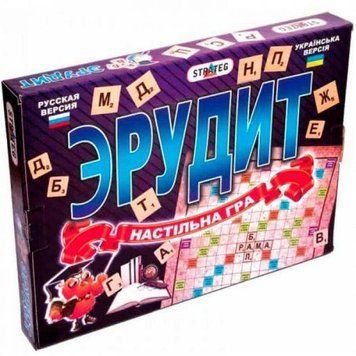 Настільна гра Strateg Ерудит 30451 фото 1