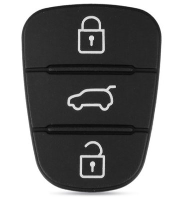 Резиновые кнопки-накладки на ключ KIA Sportage (КИА Спортейдж) симметрия фото 1