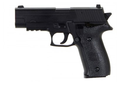 Іграшковий металевий пістолет CYMA (SIG Sauer P226) на пластикових кульках 6мм ZM23 фото 1
