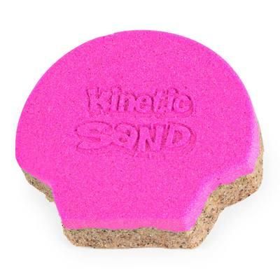 Двоколірний кінетичний пісок для дитячої творчості Kinetic Sand "Ракушка" рожева 127 г фото 2