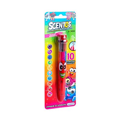 Багатобарвна ароматна кулькова ручка Scentos - Чарівний настрій (10 кольорів) фото 1