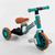 Дитячий триколісний велосипед - трансформер Best Trike EVA колеса, функція біговела бірюзовий 73543 фото 1