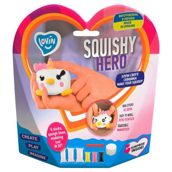 Набор для лепки с воздушным пластилином ОКТО Lovin'do Squishy Teency-Weensy 70129 фото 2