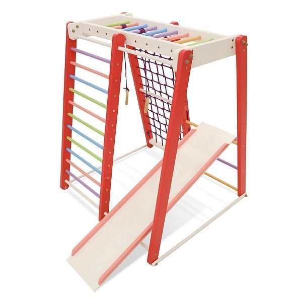 Спортивный уголок для детей дома SportBaby Кроха-3 Pink фото 5
