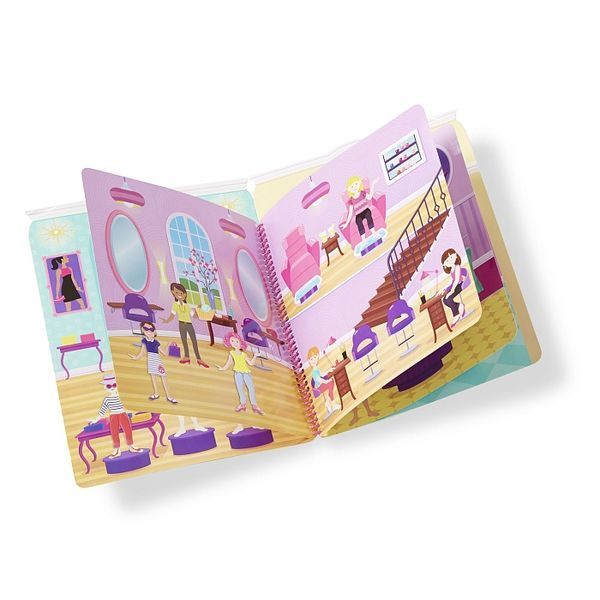 Об'ємні багаторазові наліпки з тематичним альбомом Melissa & Doug "Гламур" 196 наліпок MD19412 фото 3