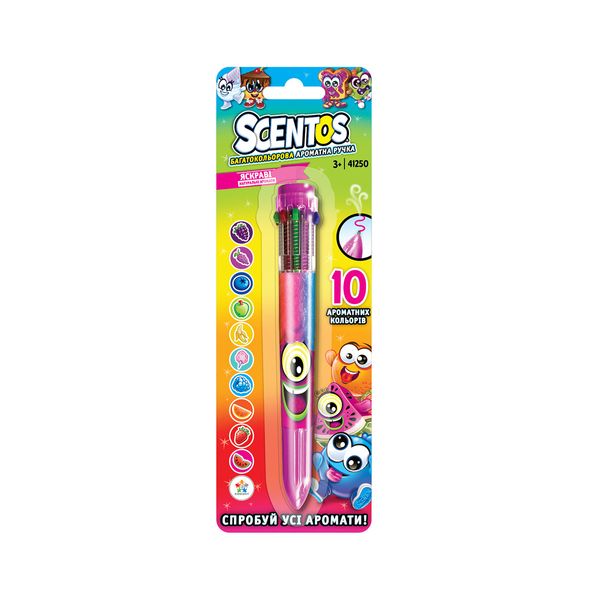 Багатобарвна ароматна кулькова ручка Scentos - Чарівний настрій (10 кольорів) фото 3
