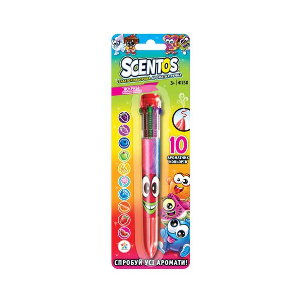 Багатобарвна ароматна кулькова ручка Scentos - Чарівний настрій (10 кольорів) фото 4