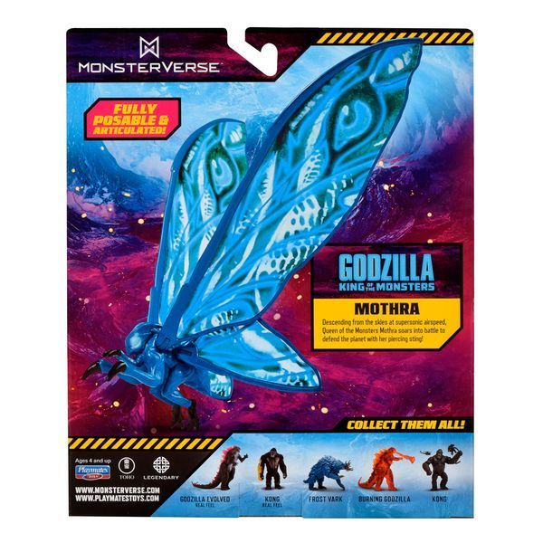 Ігрова колекційна фігурка з артикуляцією GODZILLA VS. KONG Мотра 15 см 35216 фото 4