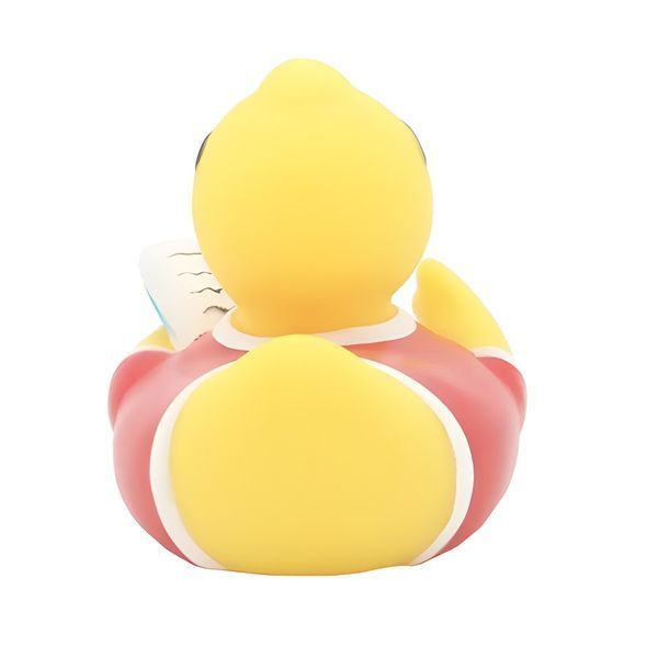 Стильна тематична гумова качечка FunnyDucks "Письменник" L1827 фото 3