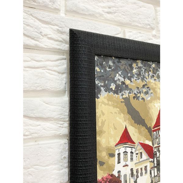 Багетна рамка для картин 40&times;50 чорна рельєфна, профіль 4,5 см RN48 фото 6